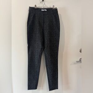 Elegant Black Patterned Pants